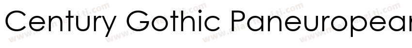 Century Gothic Paneuropean SemiBold字体转换
